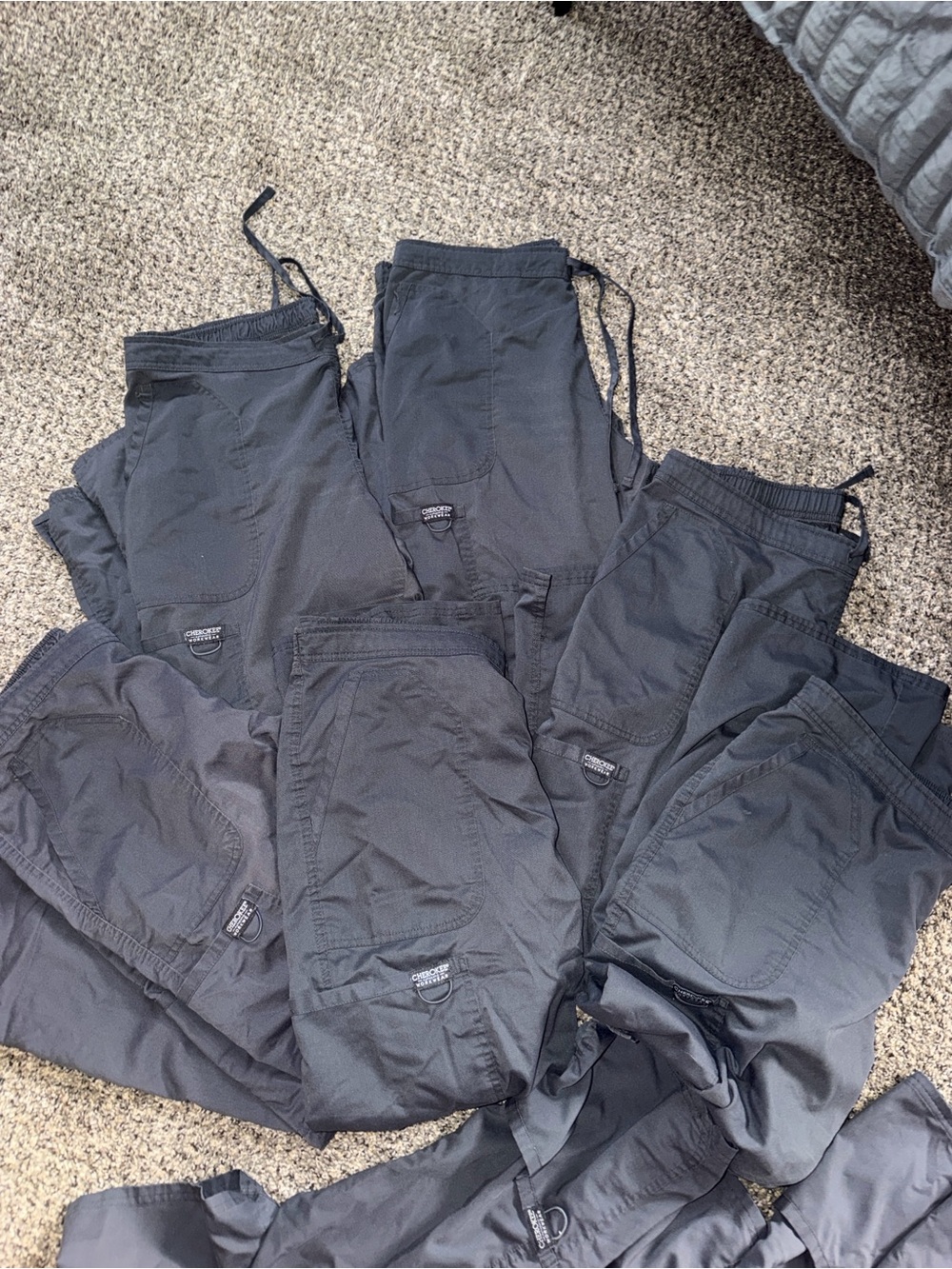 Women's Black Cargo Utility Pants - Unbranded